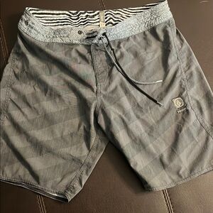 Volcom Gray Board Shorts Swimwear